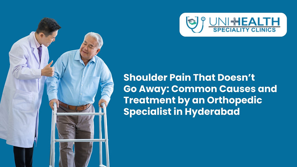 Shoulder Pain That Doesn’t Go Away: Common Causes and Treatment by an Orthopedic Specialist in Hyderabad