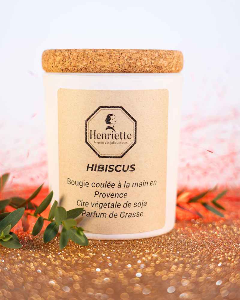 Bougie Hibiscus — Un thé glacé fleuri, acidulé et délicatement floral.