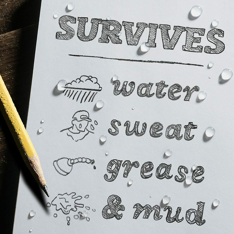 Miniatura: Rite in the Rain Weatherproof Top-Spiral Notebook, 3" x 5", 5PK (No. 735) Black