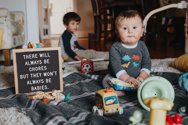 Hey new mom, ignore those chores
