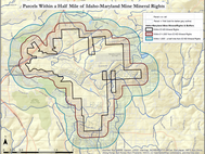 Idaho-Maryland Mine Mineral Rights Map