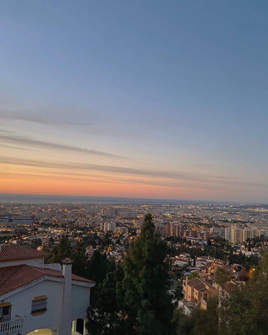 Sunset over Málaga