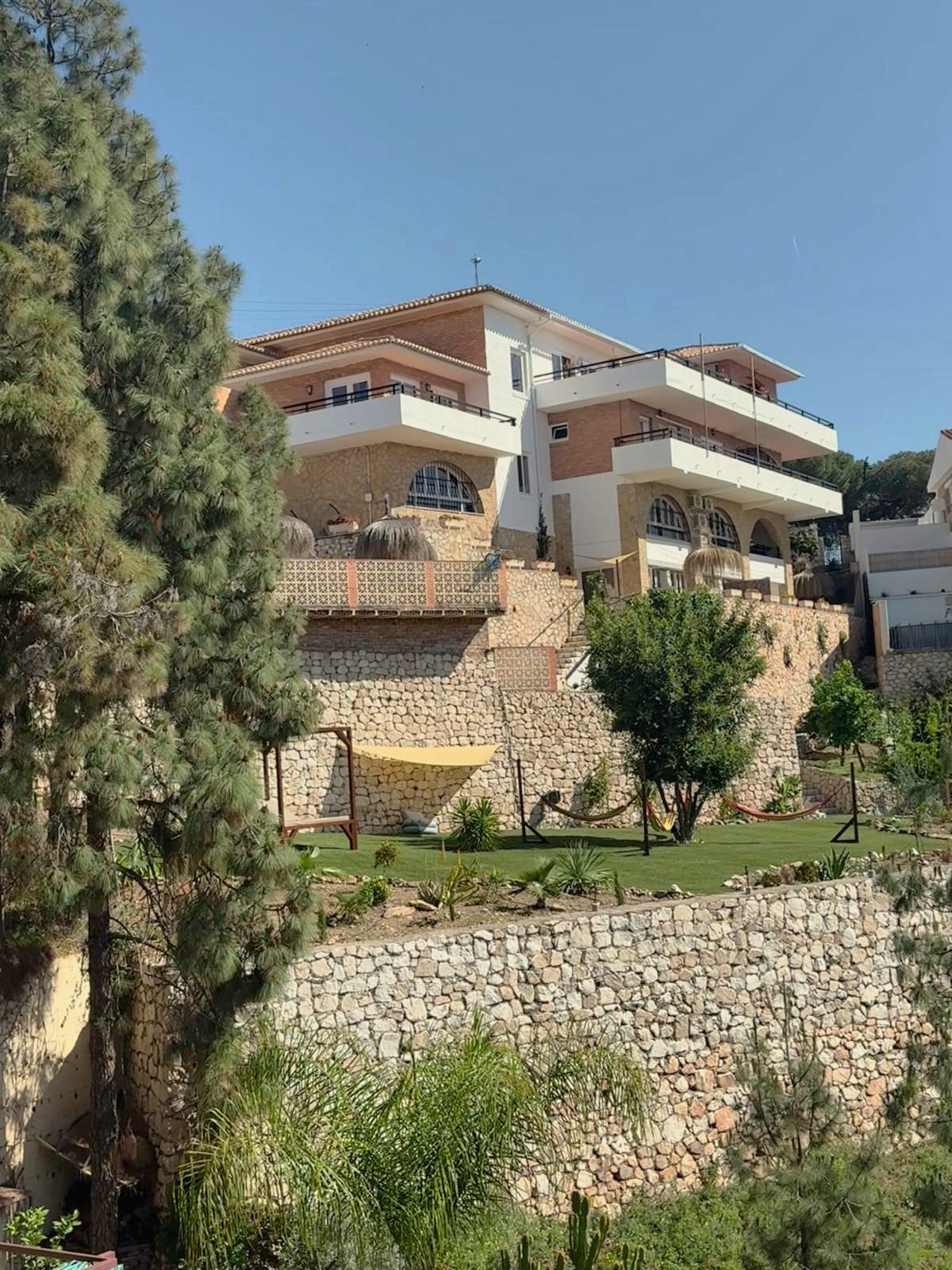 The villa on the hillside