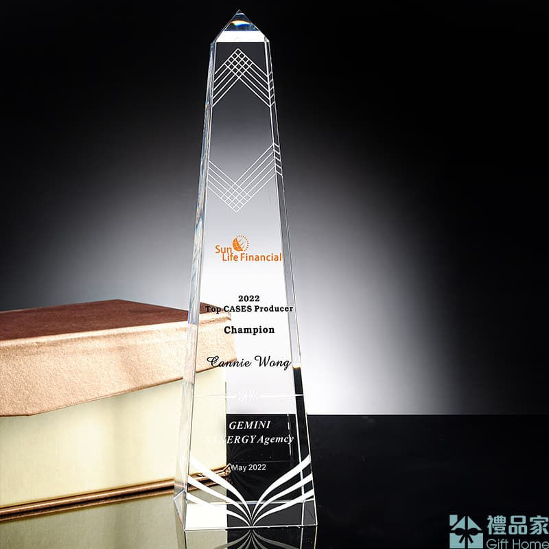 縮圖：水晶塔型獎座