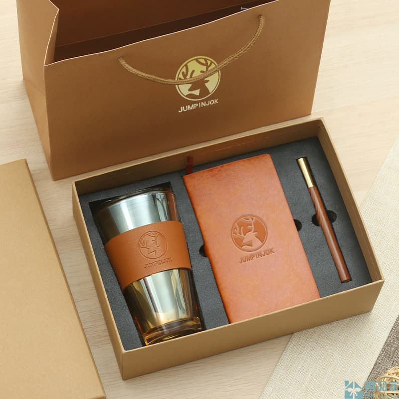 縮圖：玻璃杯筆記本禮品套裝