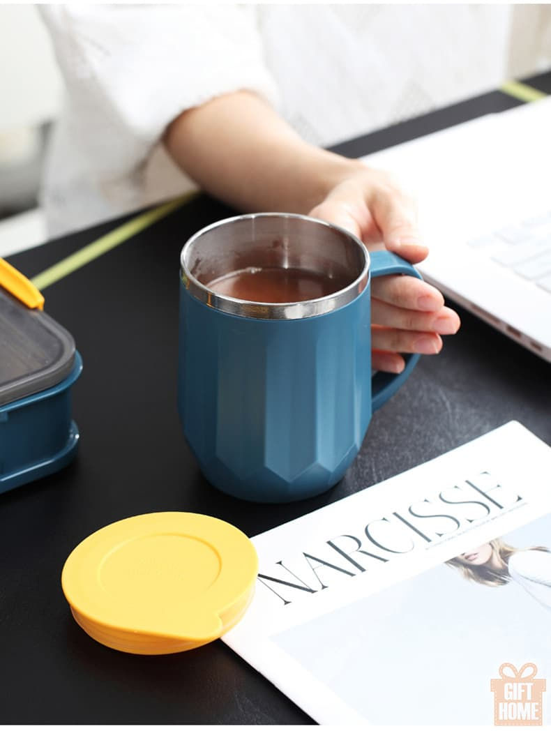 Thumbnail: Morandi stainless steel cup with lid