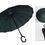Thumbnail: C-shaped handle straight umbrella