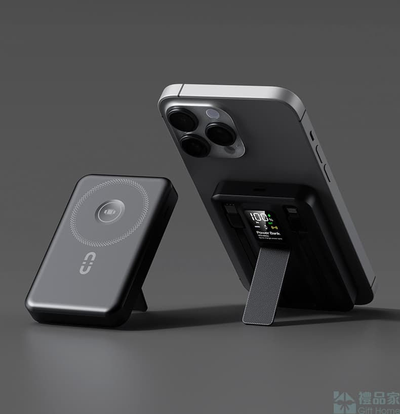 縮圖：3C顯屏支架無線充移動電源