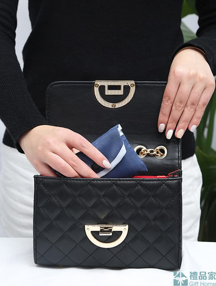 縮圖：併色摺疊環保袋訂製