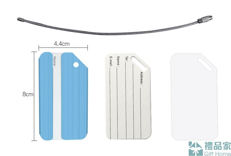 縮圖：斜角鋁合金行李牌