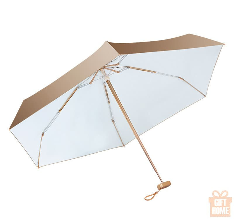 Thumbnail: Golden folding manual umbrella
