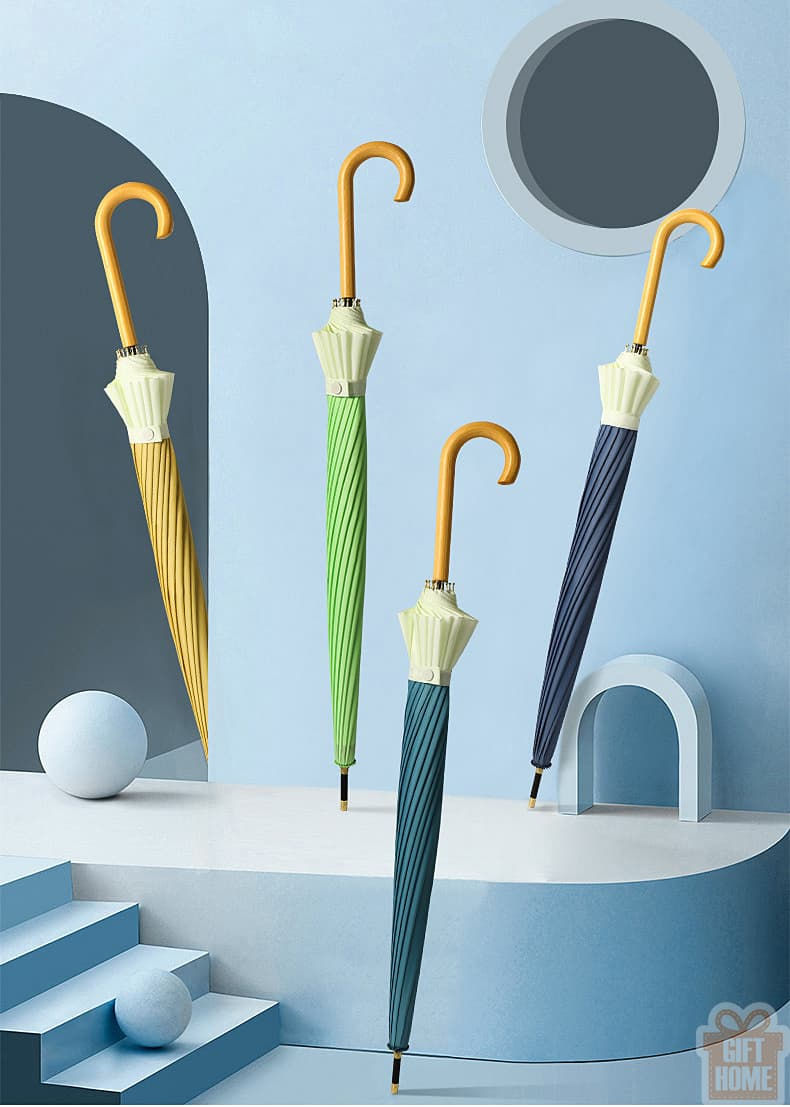 縮圖：日系清新直桿傘