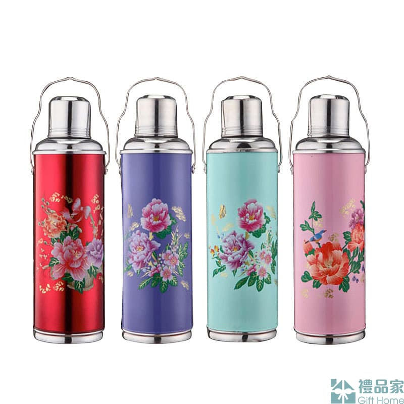 縮圖：復古玻璃內膽熱水瓶