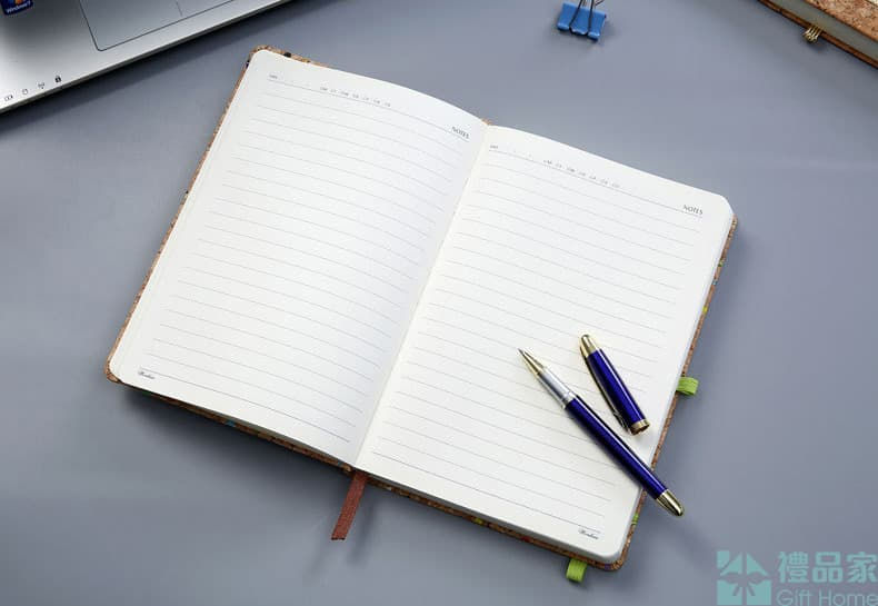 Thumbnail: Cork Grain PU Leather Notebook