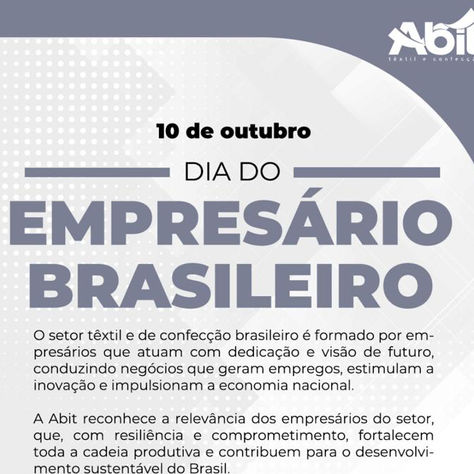 Dia do Empresário Brasileiro — 10 de outubro