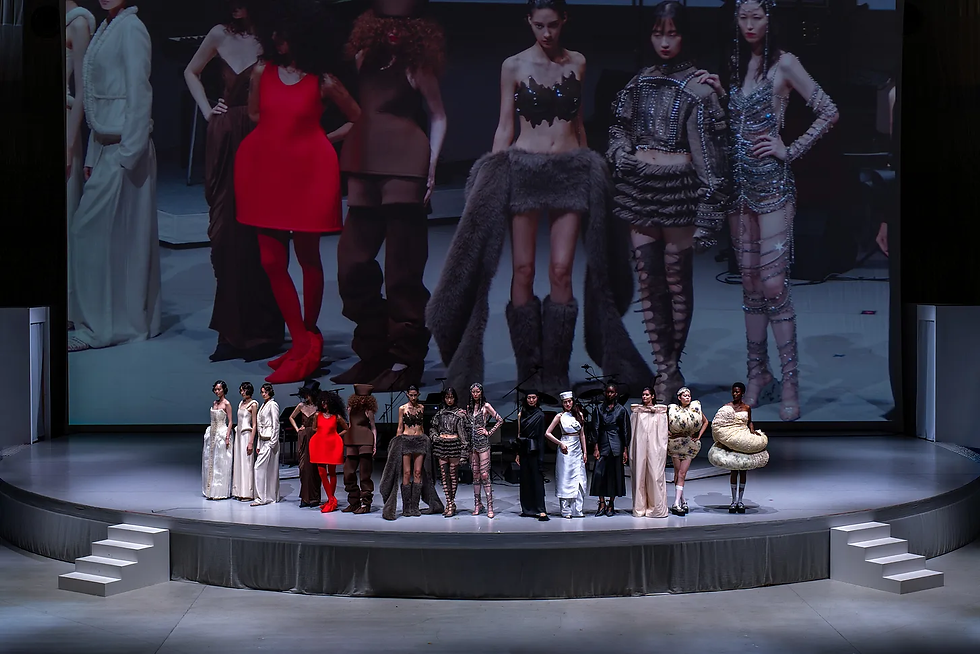 Apresentação de cinco marcas brasileiras lideiradas por mulheres (Aluf, Argalji, Artemisi, Mayara Junges e Penha Maia) em Osaka durante a semana da mulher promovida pela APEX, 2025.