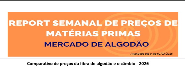 REPORT SEMANAL DE PREÇOS DE MATÉRIAS PRIMASMERCADO DE ALGODÃO 