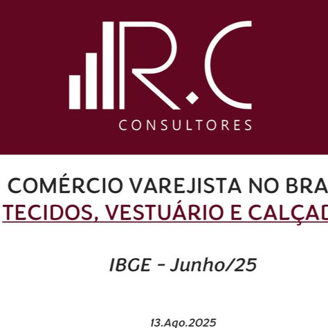 COMÉRCIO VAREJISTA NO BRASILTECIDOS, VESTUÁRIO E CALÇADOS