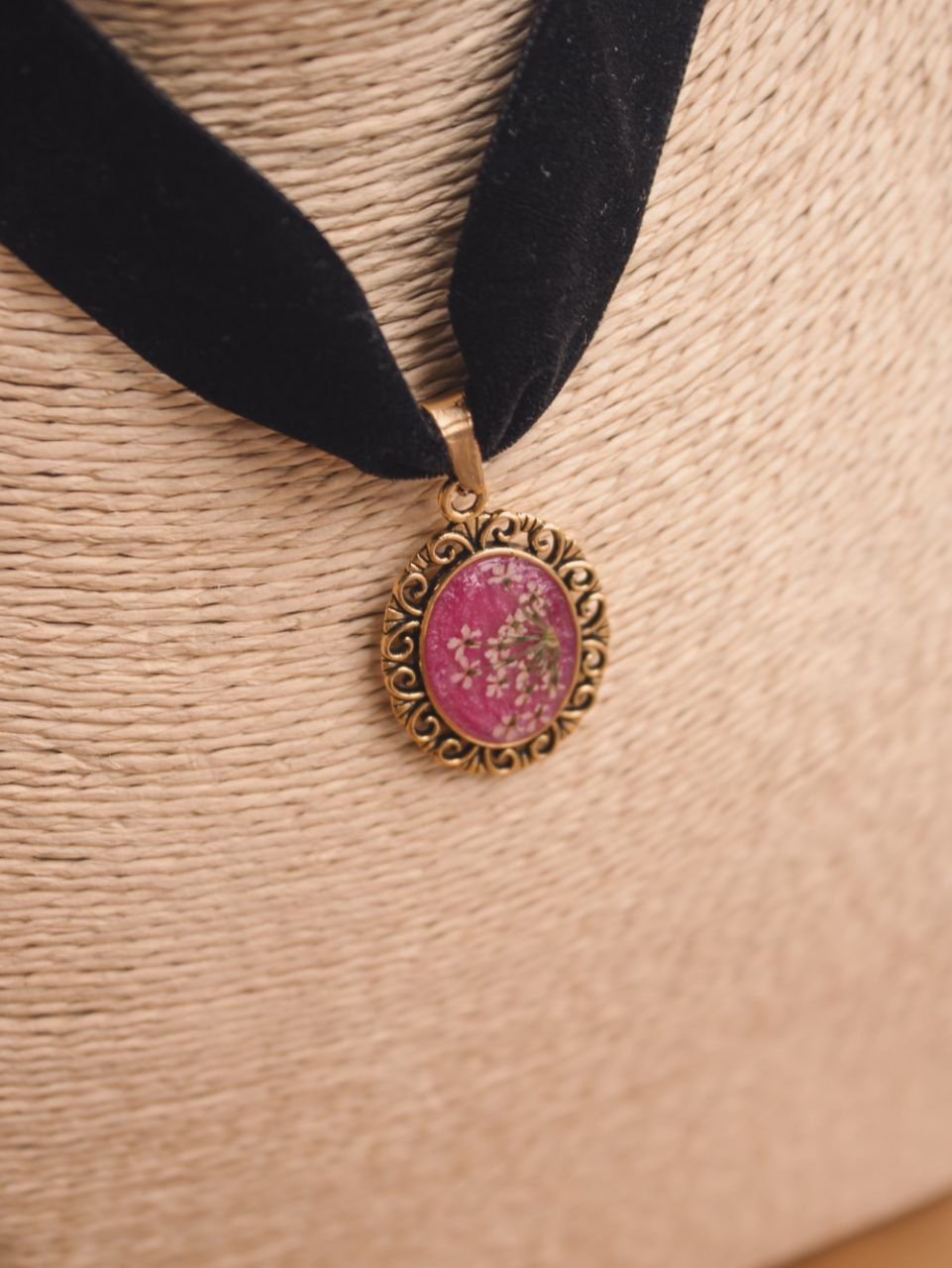 Miniatura: Collar Candelaria Capullo Rosa