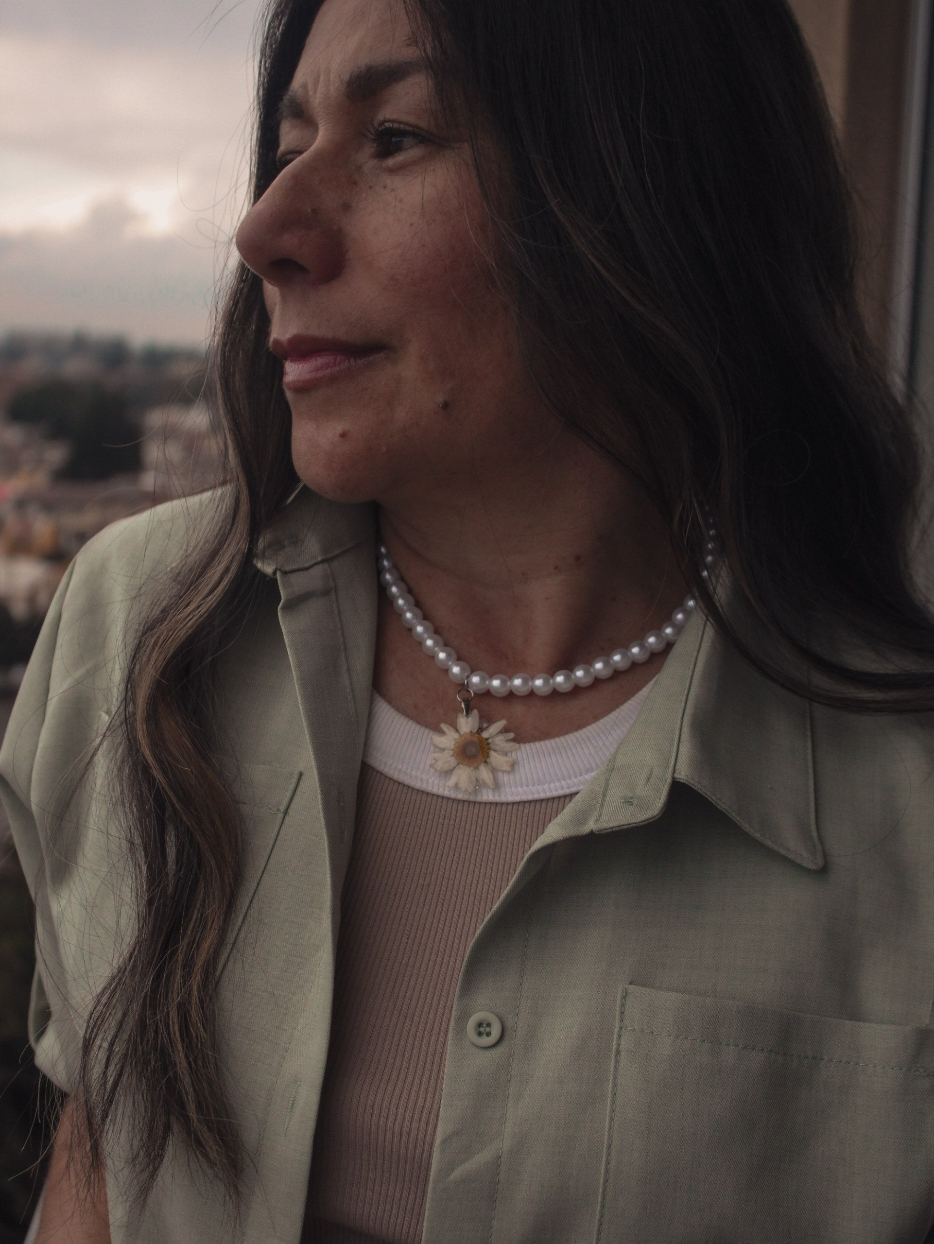 Collar Perlas - Margarita Blanca