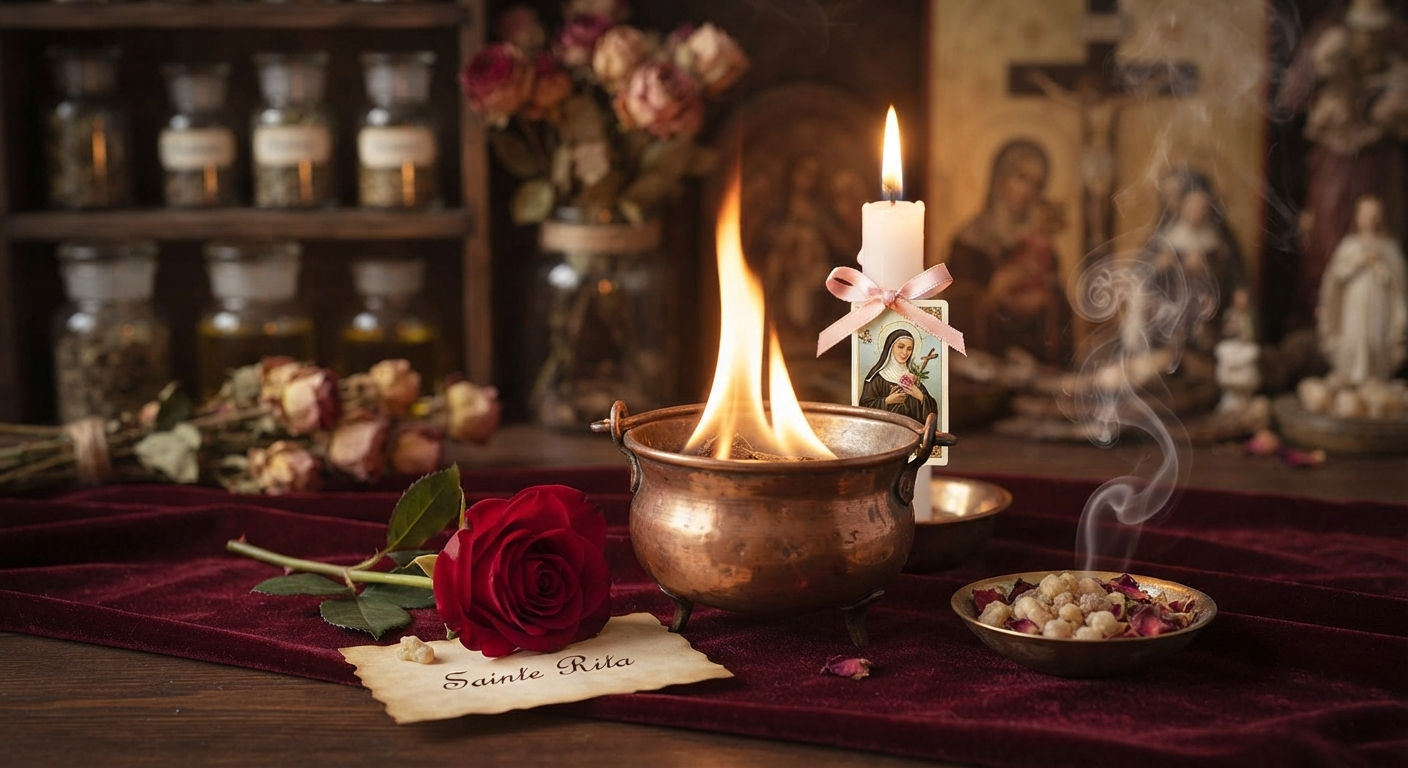 Service de feu avec Sainte Rita