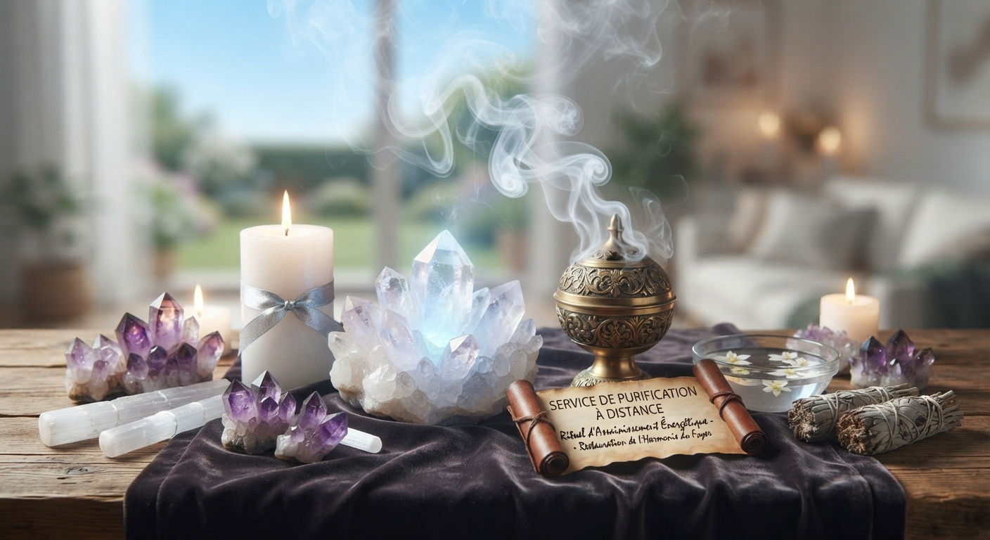 Rituel de purification d'un lieu à distance