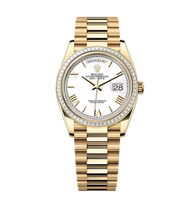 Rolex Day-Date White Dial 128398tbr-0026 36 mm – Swiss Made