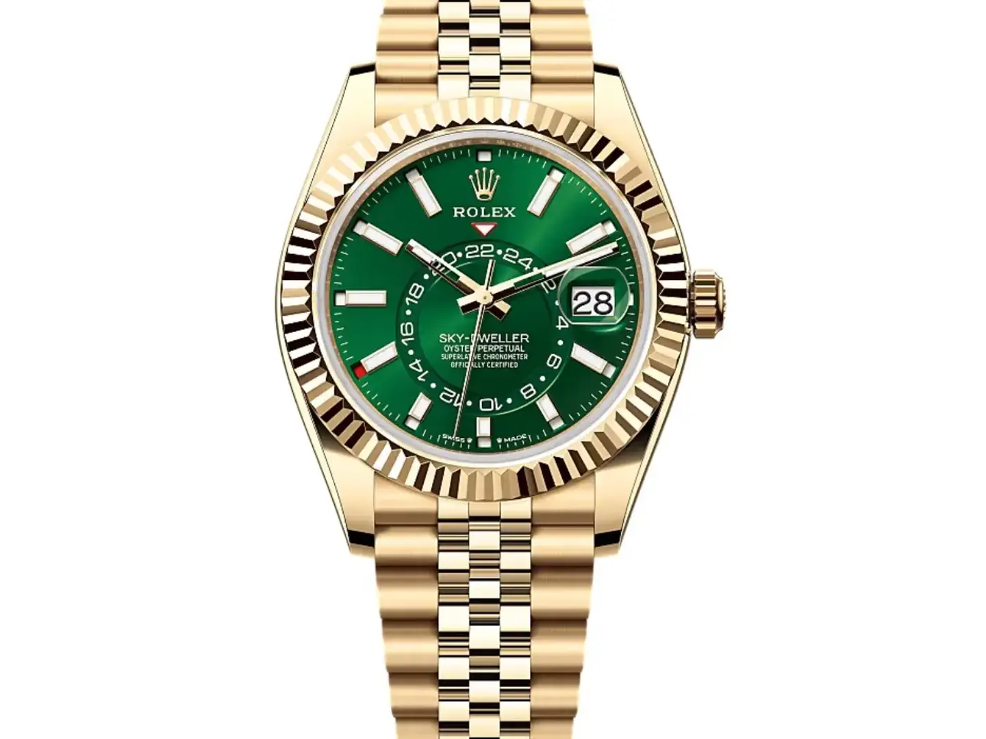 Rolex Sky-Dweller Green Dial 336938 (Jubilee) 42mm – Swiss Made