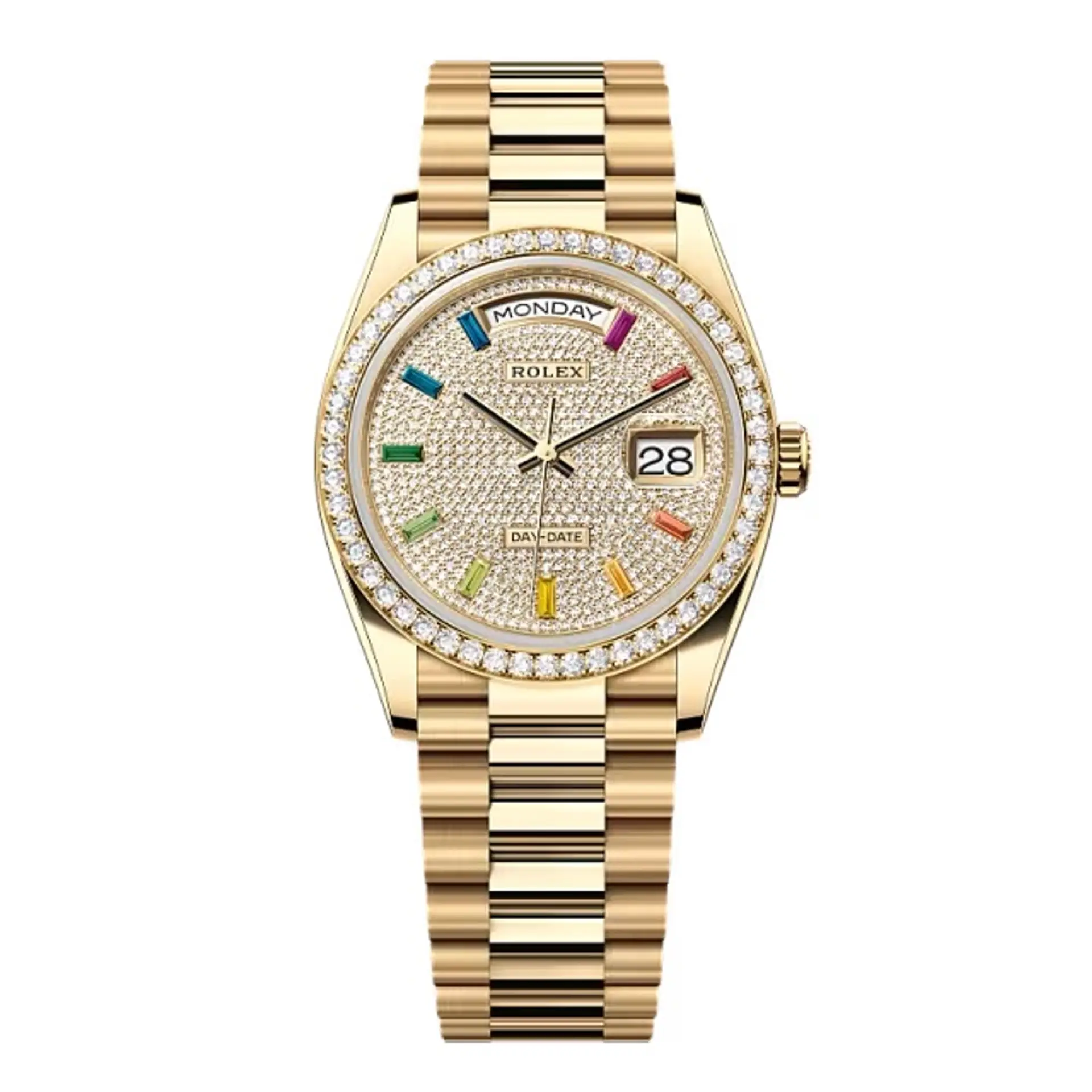Rolex Day-Date Diamond-Paved Dial 128348rbr-0030 36 mm – Swiss Made
