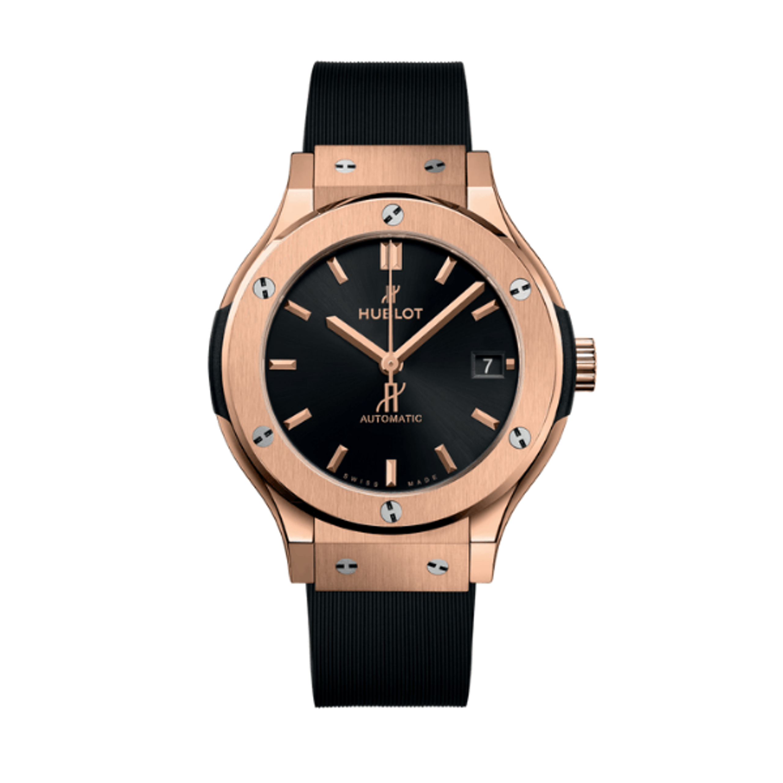 Hublot Classic Fusion Rose Gold Titanium 38mm Black Dial Unisex – Swiss Made