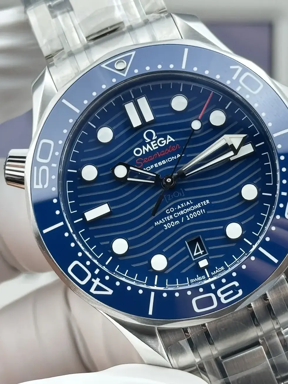 Thumbnail: Omega Seamaster Diver 300M 210.32.42.20.03.001 42mm Blue Dial – Swiss Made