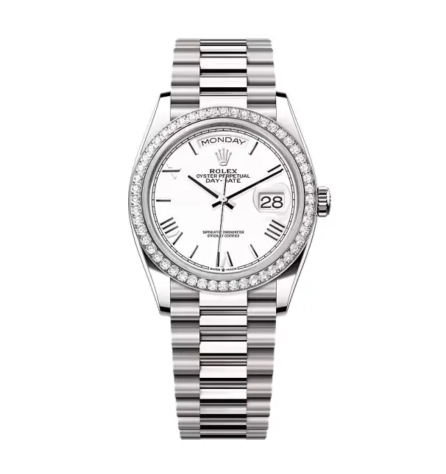 Rolex Day-Date White Dial 128349rbr-0043 36 mm – Swiss Made