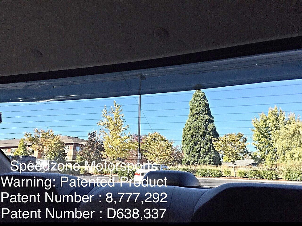 Thumbnail: Speedzone Rear Roof Visor With Brackets Subaru WRX / STI 02 03 04 05 06 07