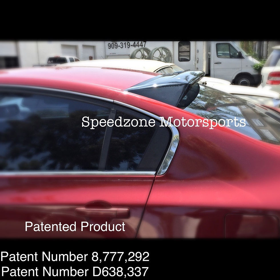 Speedzone Rear Roof Visor Nissan Altma 07 08 09 10 11 12 4dr