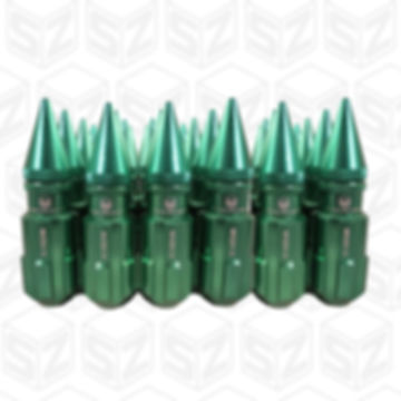 SPEEDZONE RACING ALUMINUM LUG NUTS WITH SPIKES 20PCS 12X1.50 WITH KEY