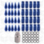 Thumbnail: SPEEDZONE RACING ALUMINUM LUG NUTS WITH SPIKES 20PCS 12X1.50 WITH KEY