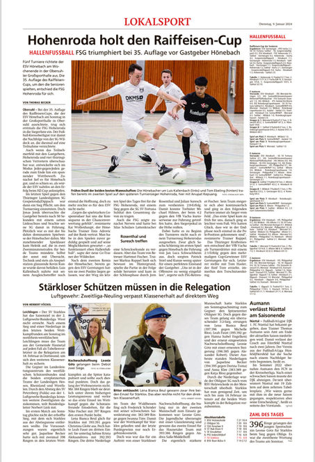 Hohenroda holt den Raiffeisen-Cup