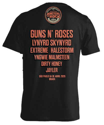 Camiseta preta homenagem 1994 - Monsters Of Rock 2026 | Monsters
