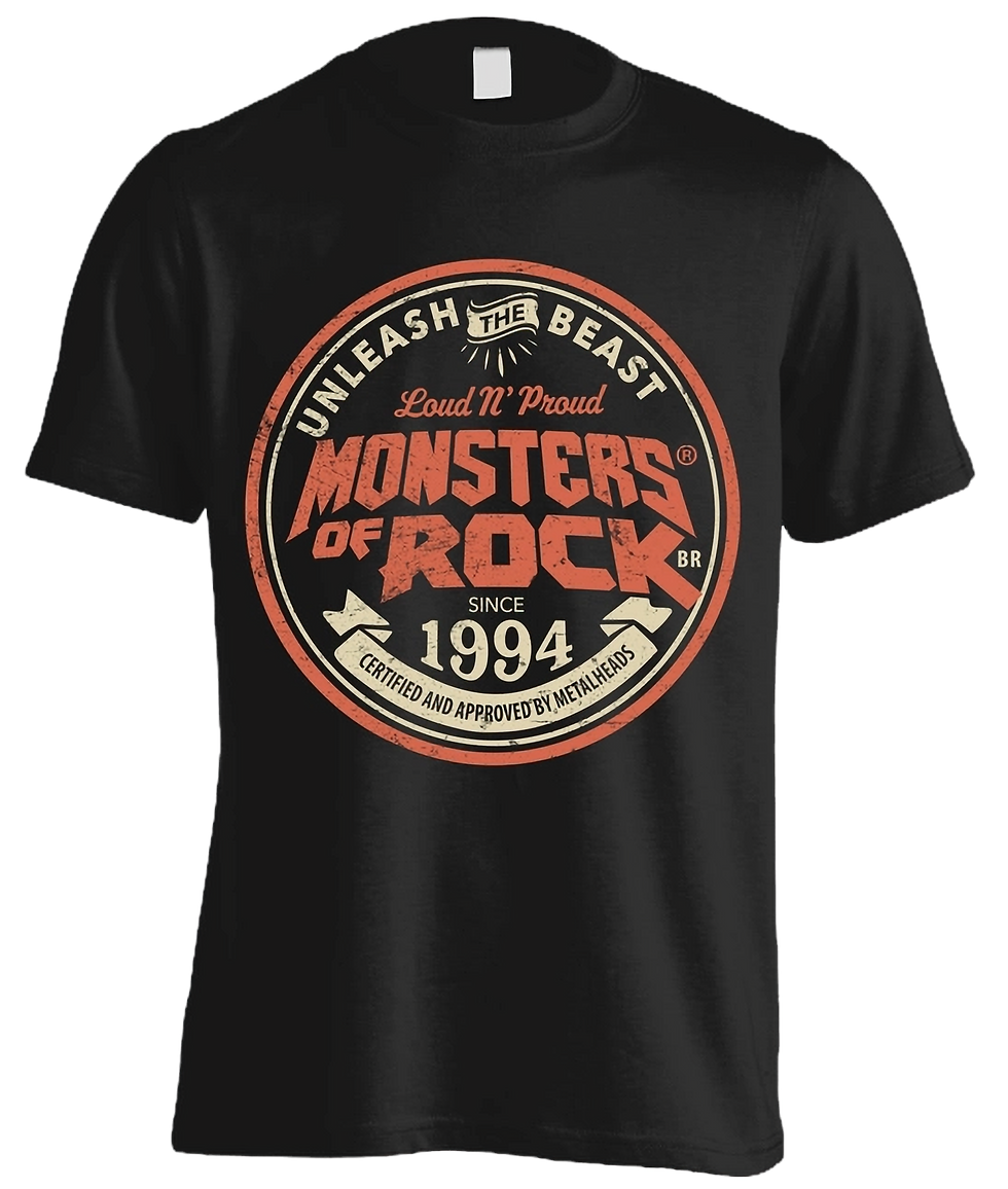 Miniatura: Camiseta preta homenagem 1994 - Monsters Of Rock 2026