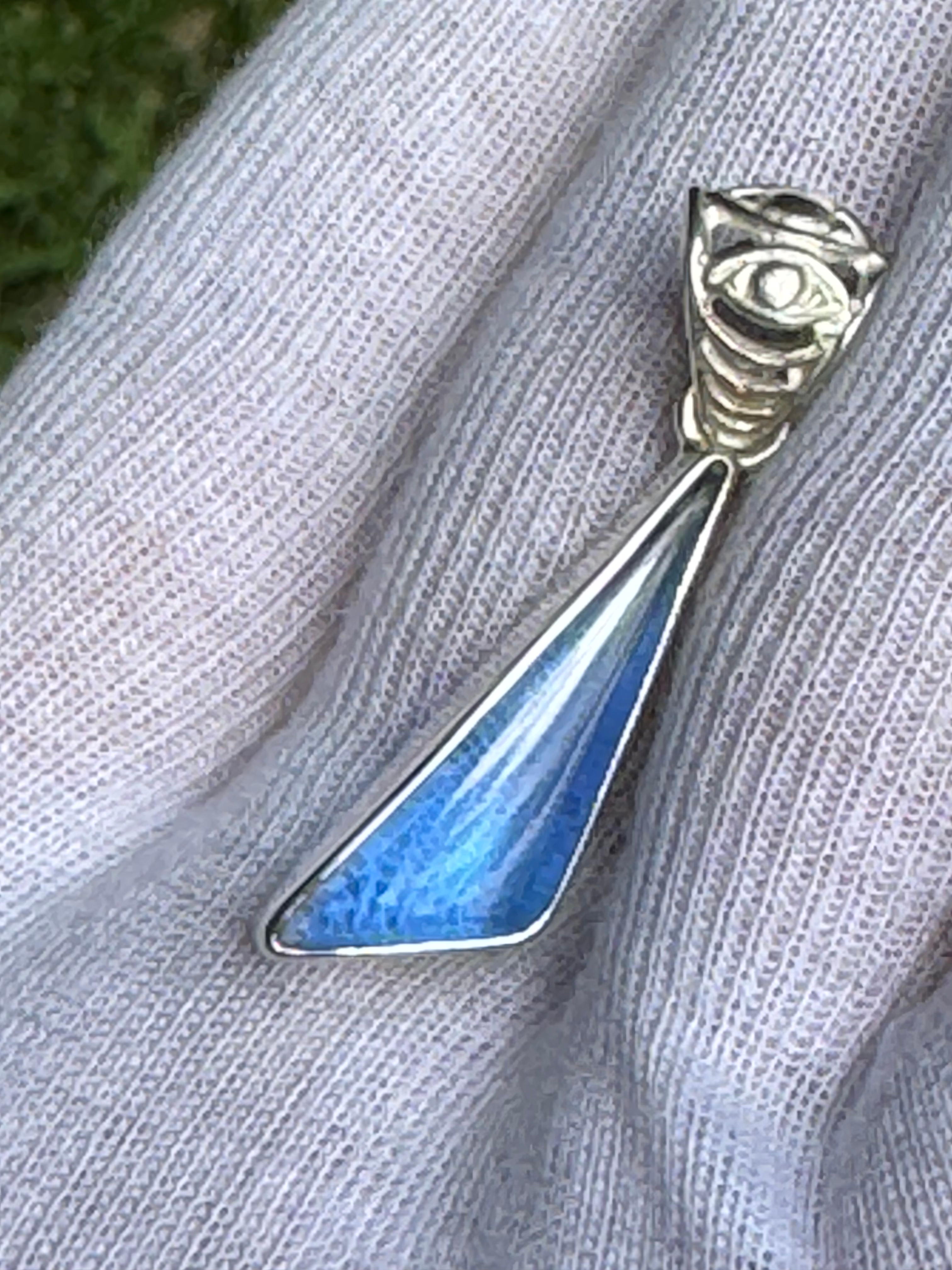 S157 -- Сибирский синий простой кулон