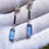 Thumbnail: Siberian Blue Crystal Earrings: Sterling Silver, Third Eye Chakra Jewelry