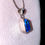 Thumbnail: Siberian Blue Crystal Reiki Pendant: Sterling Silver, Third Eye Activation