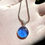 Thumbnail: Siberian Blue Merkabah Circle Pendant: A Beacon of Spiritual Ascension. MKB2