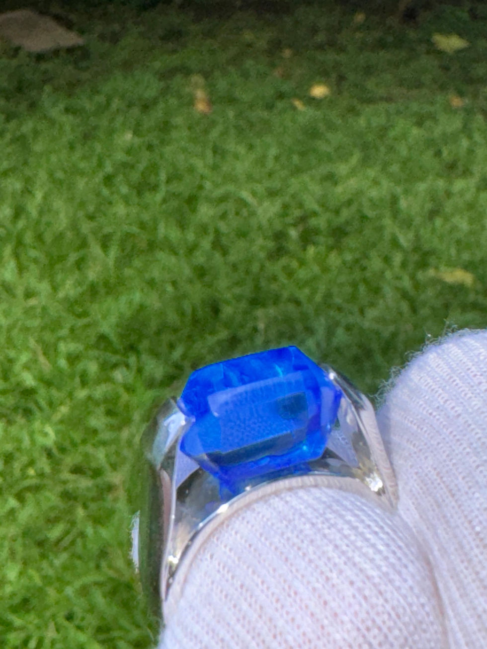 Миниатюра: Siberian Blue Crystal Ring | Sterling Silver, Handcrafted Shamanic Jewelry
