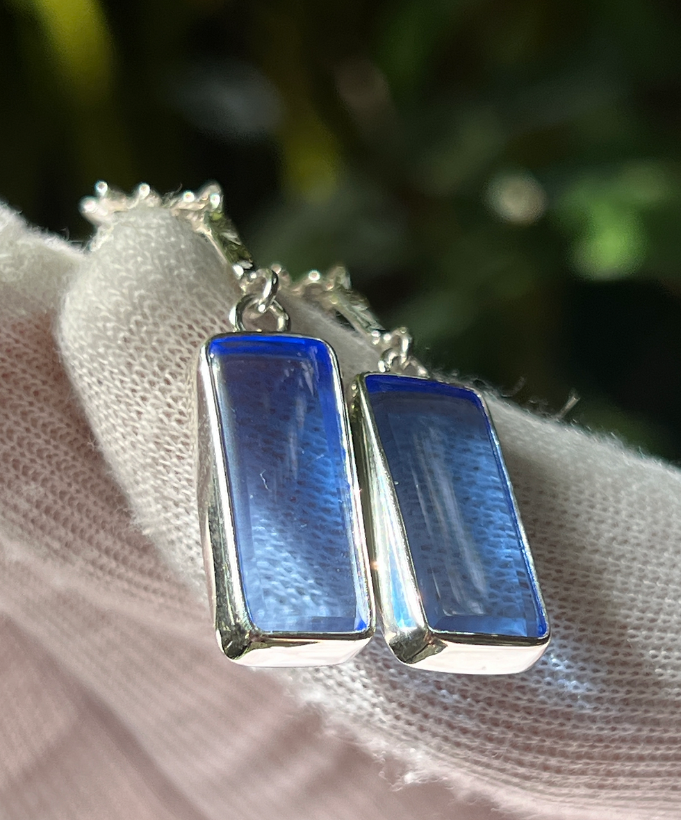 Миниатюра: EAR 27 - Siberian Blue Simple Earrings