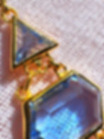 Thumbnail: Siberian Blue Crystal bracelet: Gold Plated Sterling Silver, Reiki Shamanic