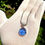 Thumbnail: Siberian Blue Star-Compass Pendant – Arcturian Sacred Symbol in Crystal |