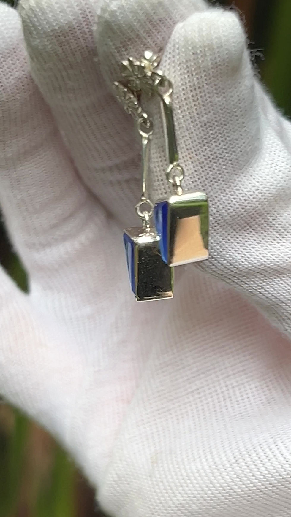 Миниатюра: EAR 21 - Siberian Blue Simple Earrings