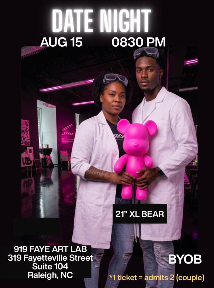 “Two Hearts, One Bear”: A Couples Bear Painting Date Night 🐻💕
