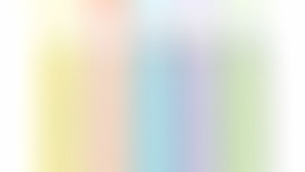 Five colorful gel highlighters scattered on a pure white background, photographed for Aylev product photography.